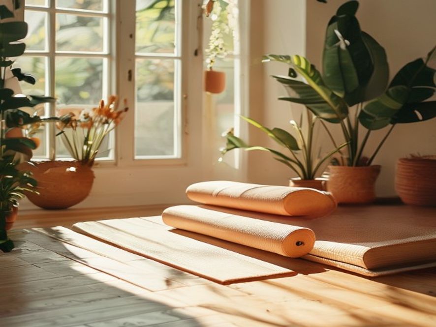 Bevisst praktisering av yoga eller streching